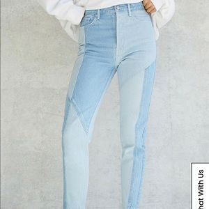 Brand New Pacsun Patchwork High Rise Jeans